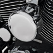 Load image into Gallery viewer, DragSpecialties Round Horn Cover - Chrome 76636 - Installation View