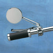 Load image into Gallery viewer, DragSpecialties Round Mirror with Long Stem 302156-BC4-LB16 - Side View