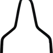 Load image into Gallery viewer, DragSpecialties Round Sissy Bar - Black - 11"H X08-0044GBR - Main Product View