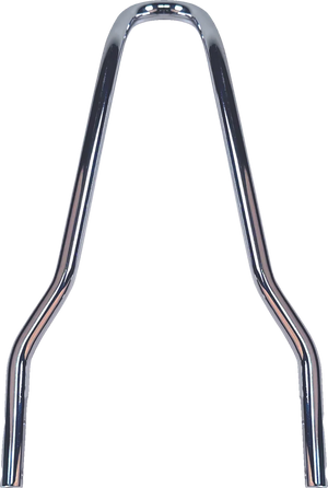 DragSpecialties Round Tapered Sissy Bar - Black - 11.49"H x 8.25"W X08-0045CR - Main Product View