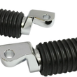 Load image into Gallery viewer, DragSpecialties Rubber Foot Pegs - Driver - Chrome - XL P17-0338 - Main Product View