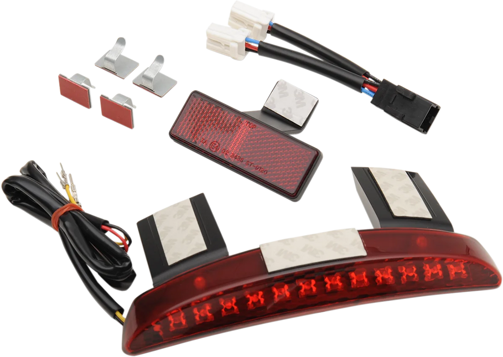DragSpecialties Running/Brake Light Assembly - Smoke Lens 77499S - Side View