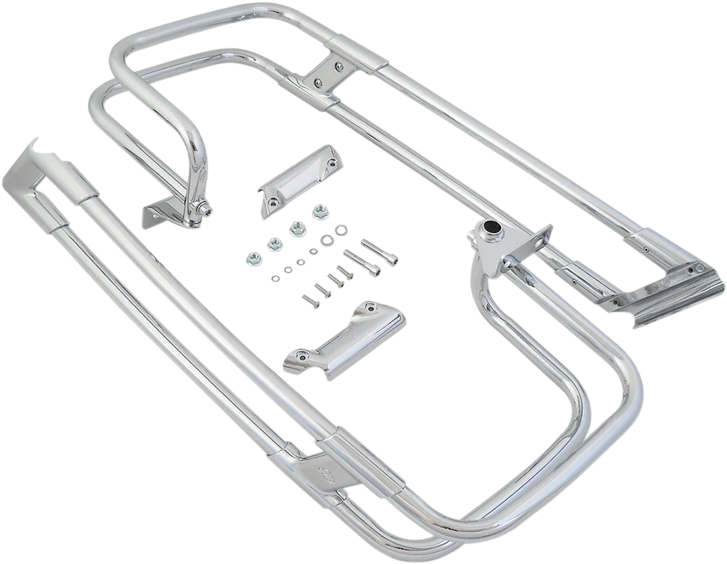 DragSpecialties Saddlebag Guard Rails - Chrome - FL '14-'24 21037 - Main Product View
