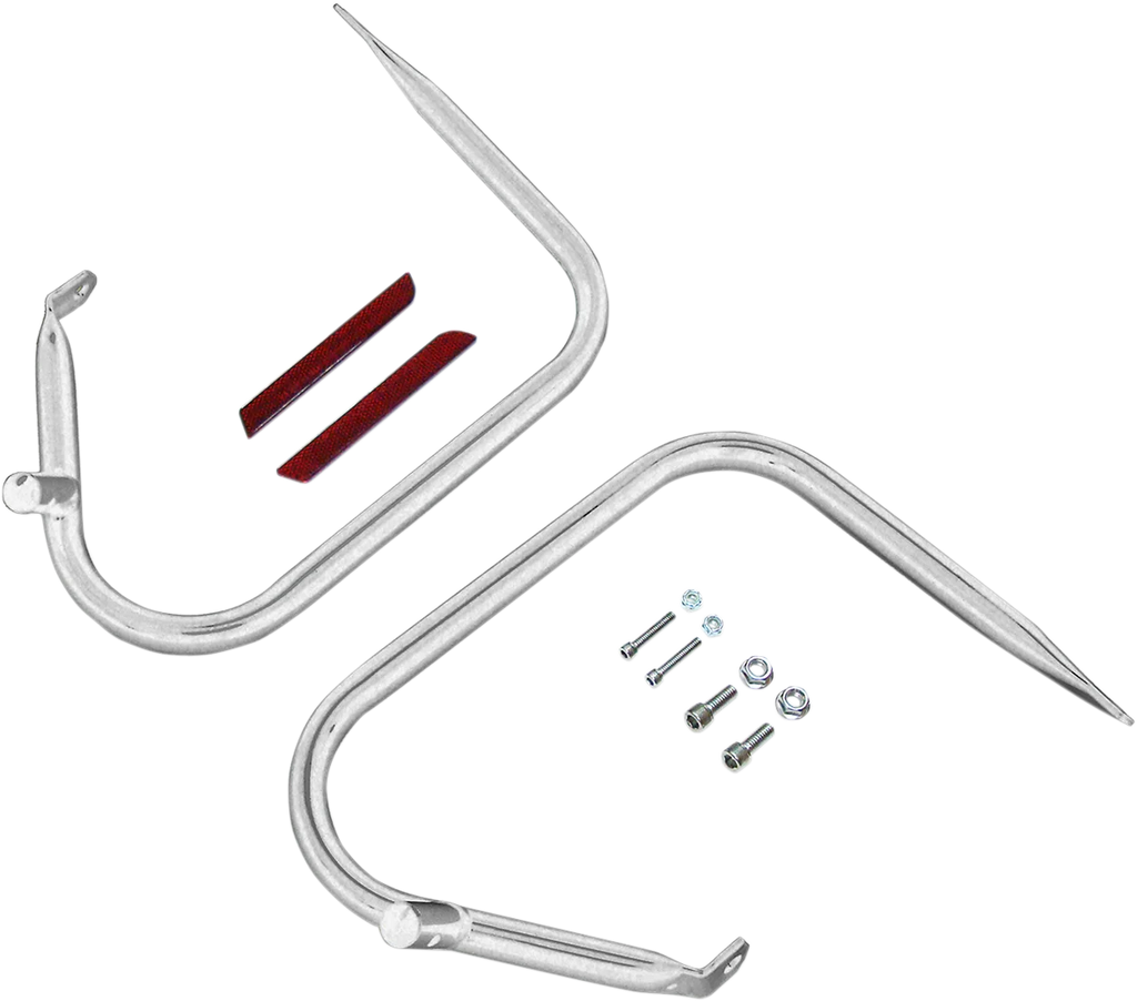 DragSpecialties Saddlebag Guards - Chrome 21027 - Detail View