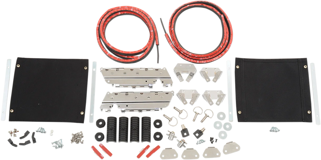DragSpecialties Saddlebag Hardware with Tether S77-0145KDSNU - Main Product View