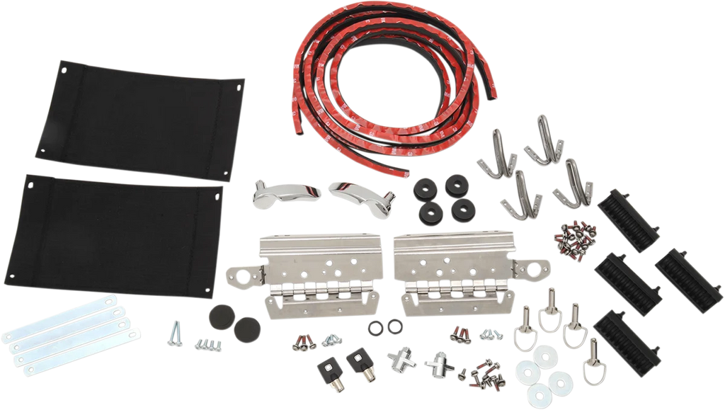 DragSpecialties Saddlebag Lid Complete Hardware Kit - FL '14-'24 S77-0150K - Main Product View