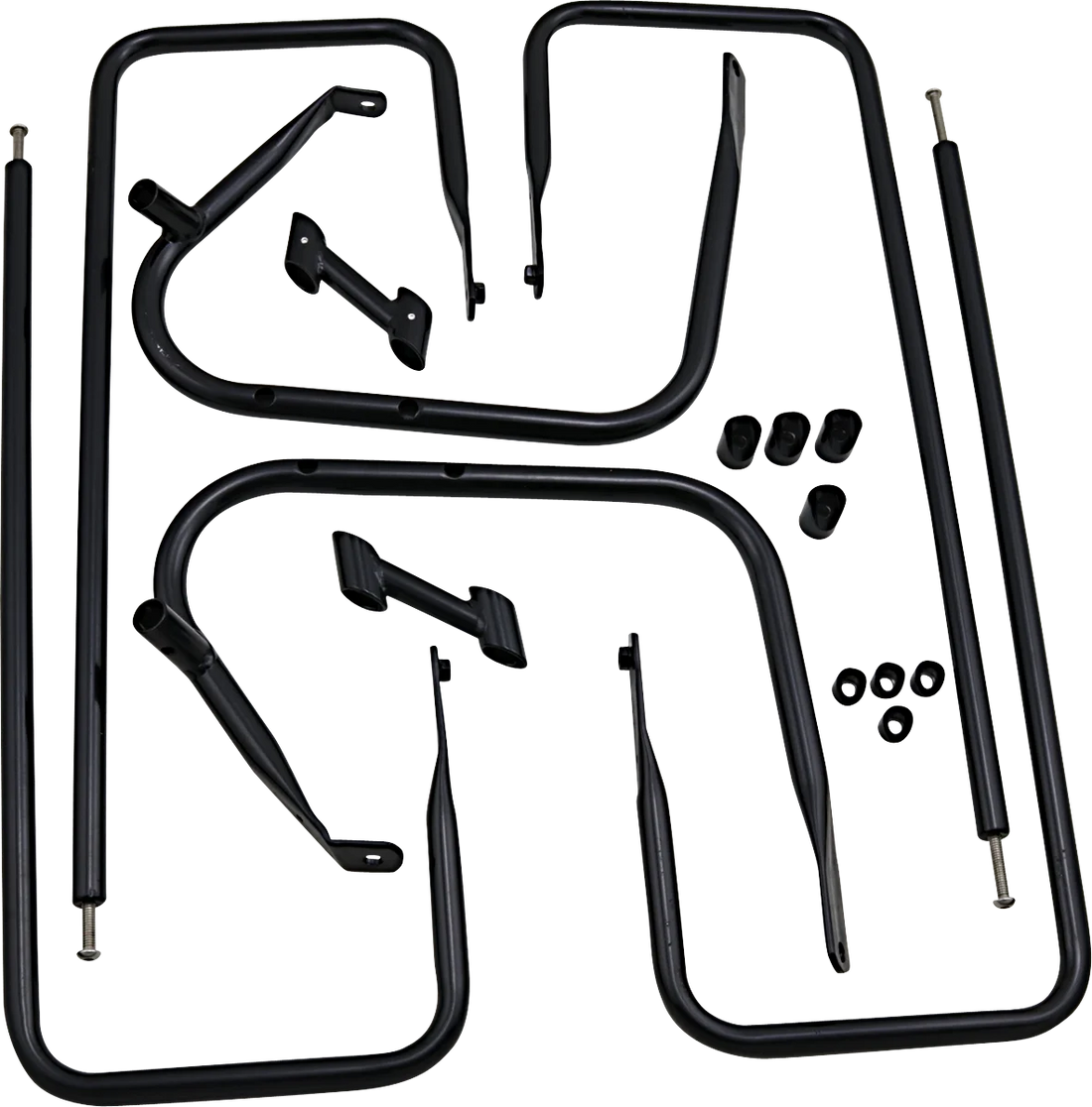 DragSpecialties Saddlebag Rail - Black - FL '97-'08 21042B - Detail View