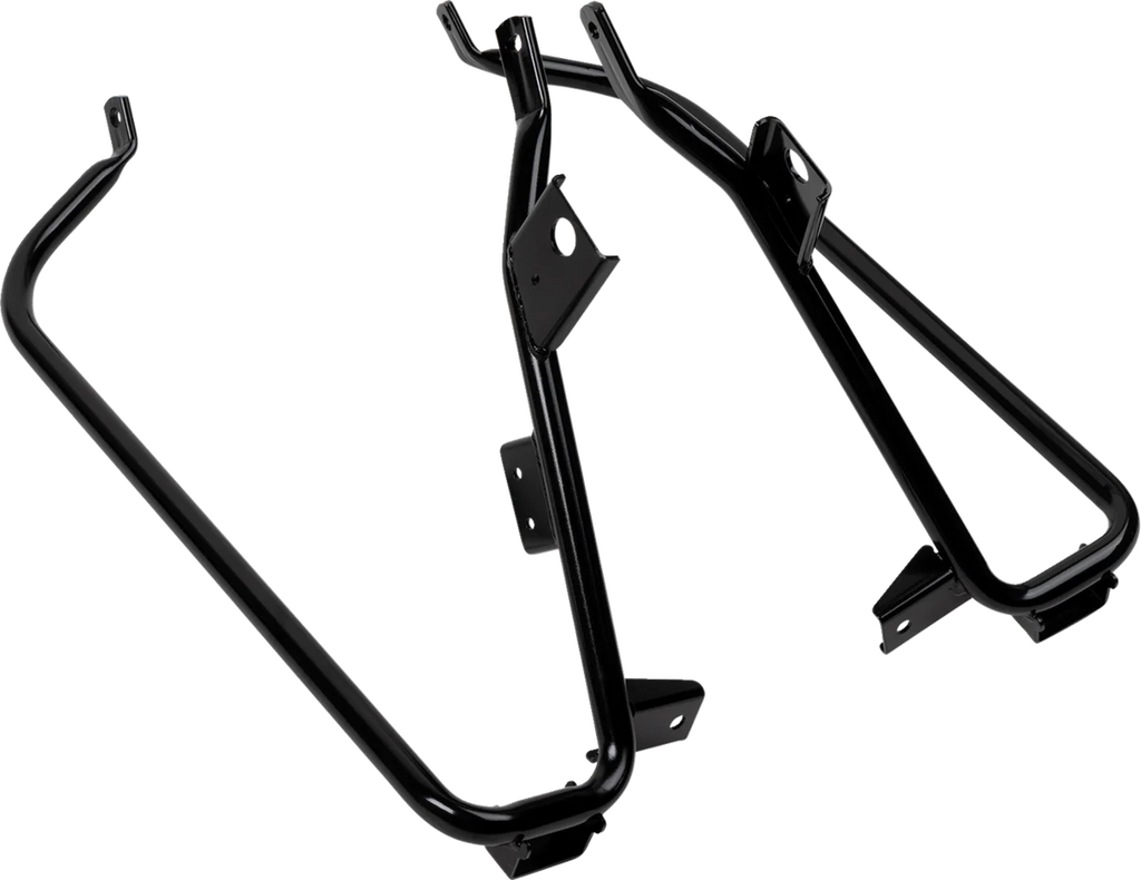 DragSpecialties Saddlebag Support Brackets - Black - FL '09-'10 S77-0138GB - Main Product View