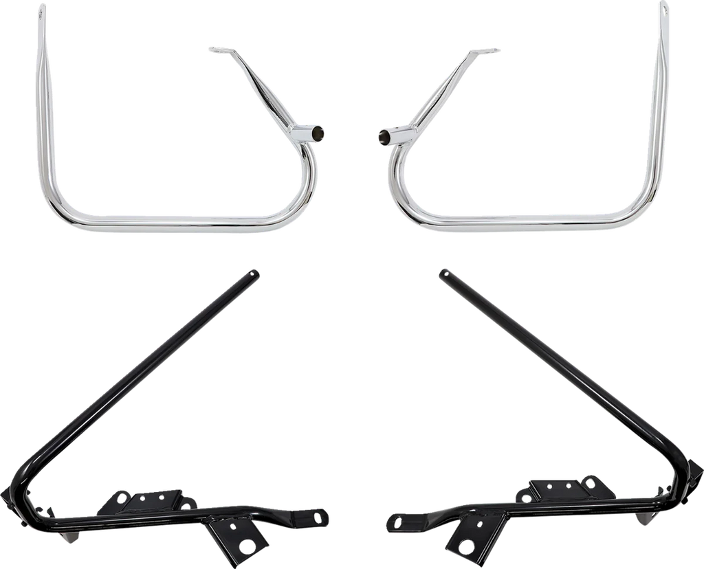 DragSpecialties Saddlebag Support Brackets - Chrome - FL' 09-'13 21058 - Main Product View