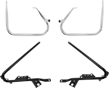 Load image into Gallery viewer, DragSpecialties Saddlebag Support Brackets - Chrome - FL' 09-'13 21058 - Main Product View