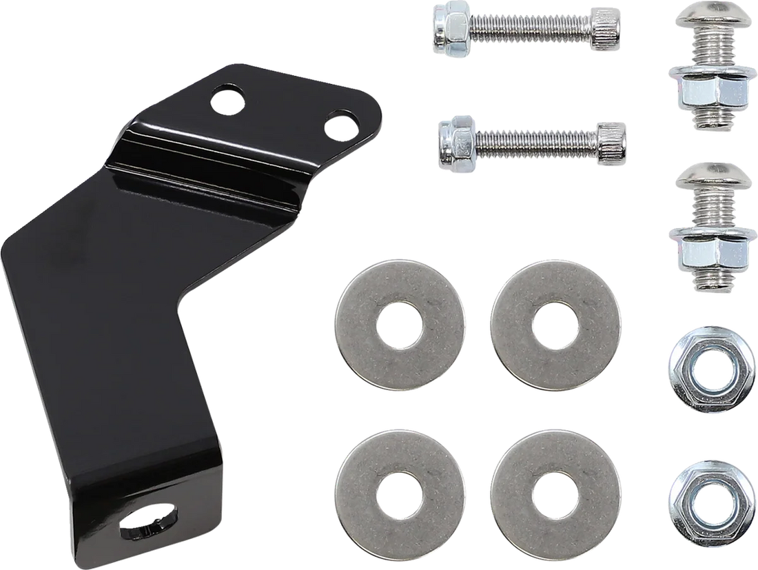 DragSpecialties Saddlebag Support Brackets - Chrome - FL' 09-'13 21058 - Side View