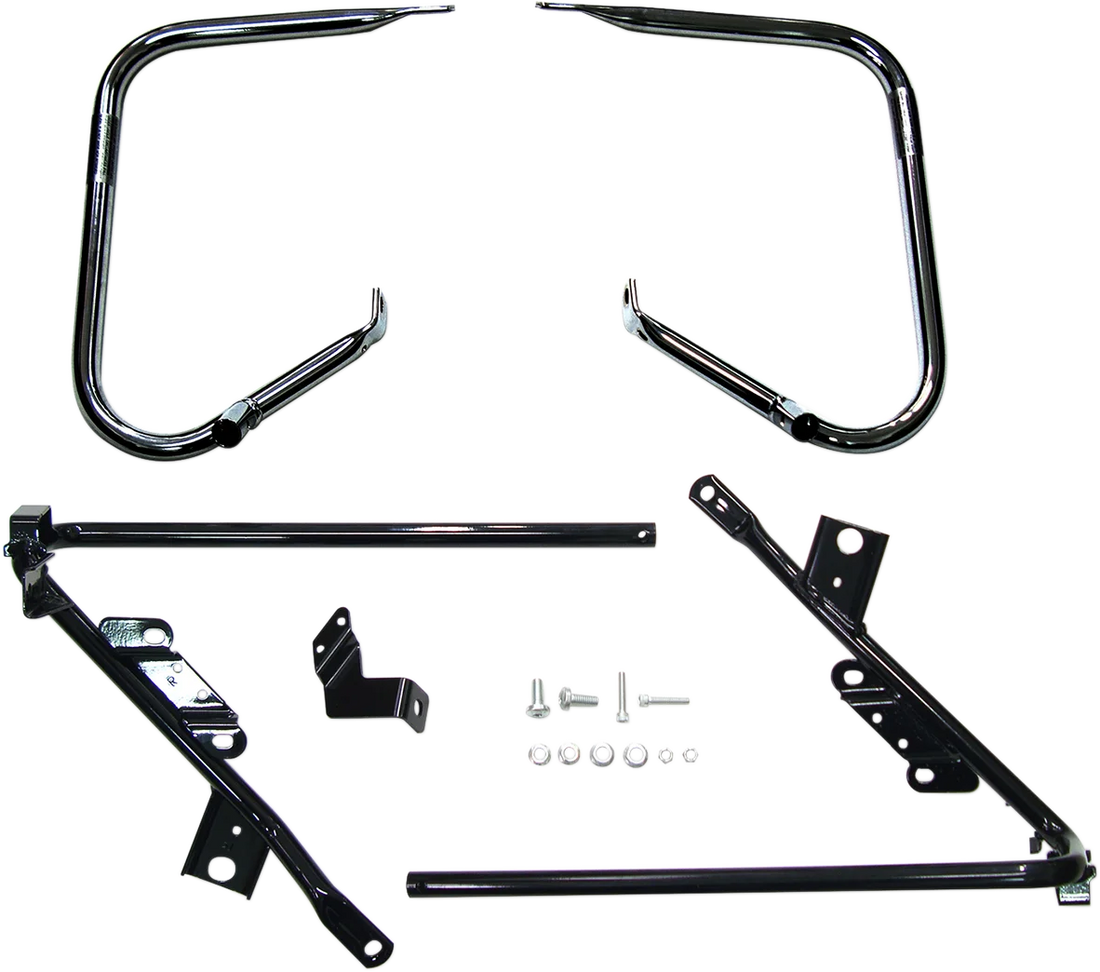DragSpecialties Saddlebag Support Brackets - Chrome - FL' 09-'13 21058 - Detail View