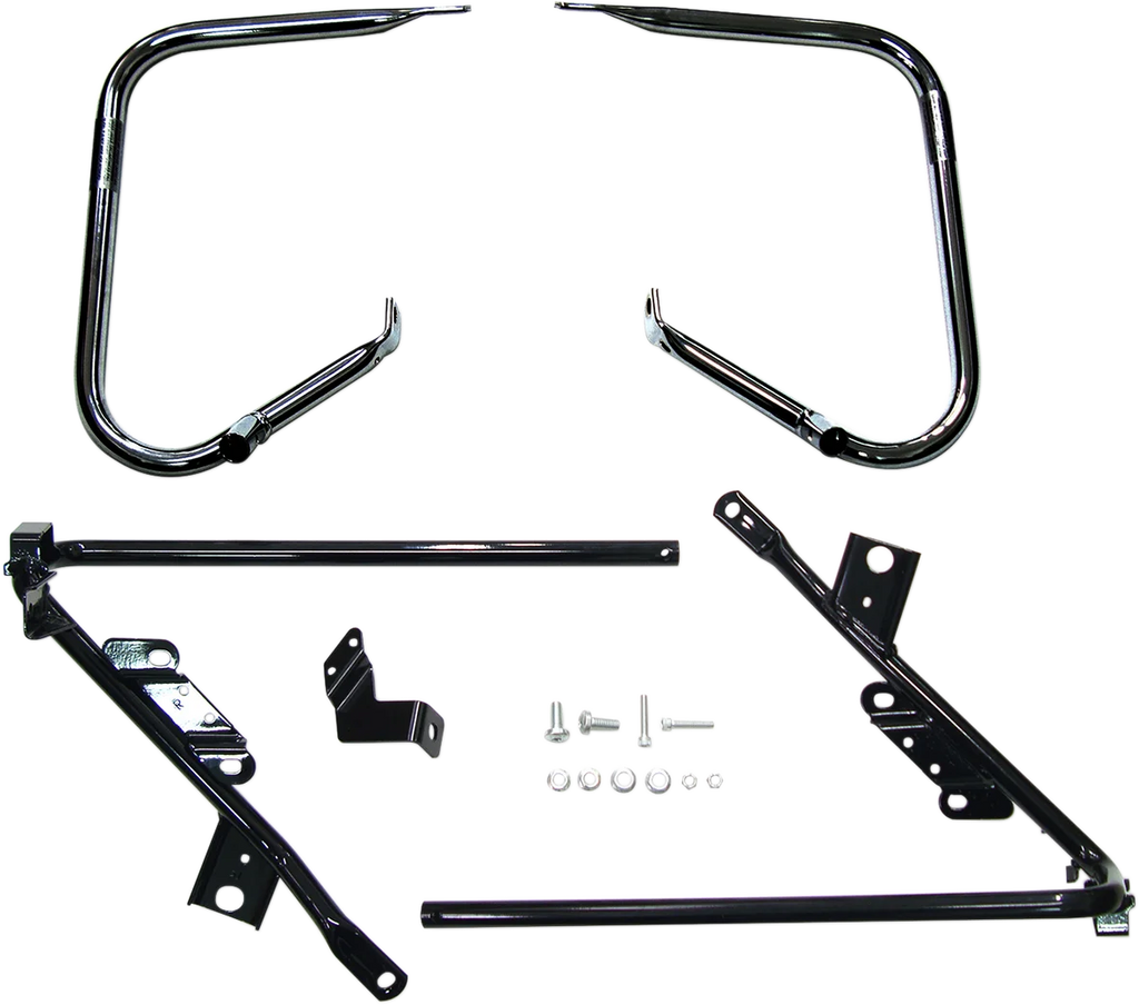 DragSpecialties Saddlebag Support Brackets - Chrome - FL' 09-'13 21058 - Detail View