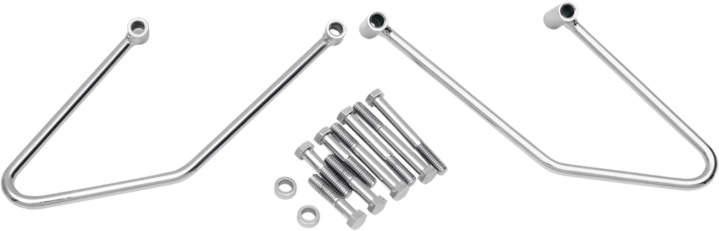 DragSpecialties Saddlebag Support - Chrome - FL/FX '06-'17 S77-0132 - Main Product View
