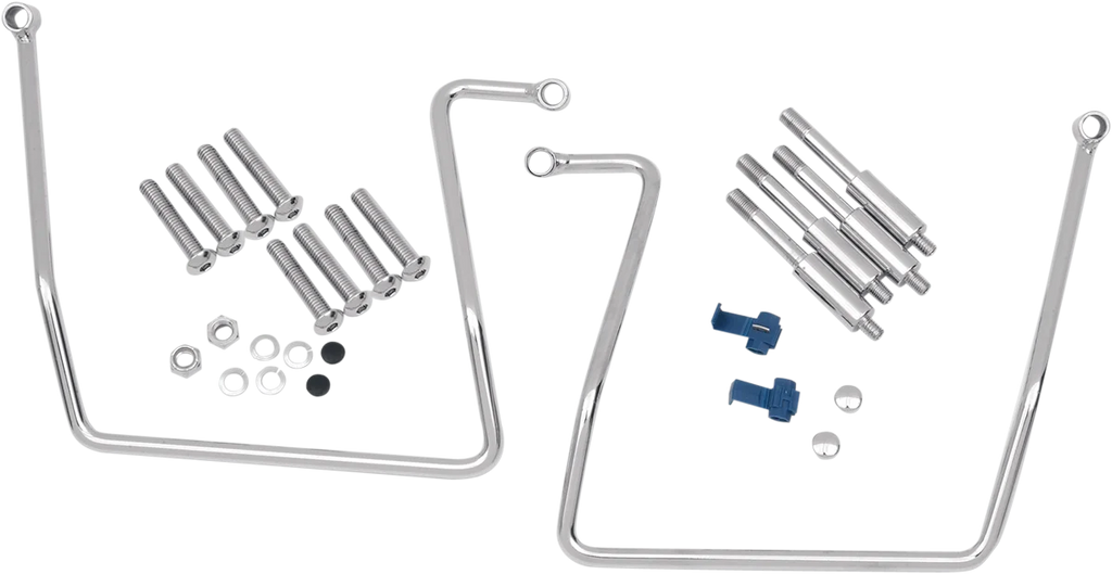 DragSpecialties Saddlebag Support - Chrome - FXD '91-'17 77-0044CKNU - Main Product View