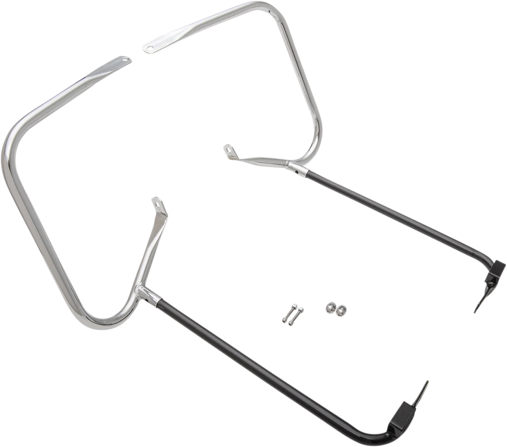 DragSpecialties Saddlebag Support Kit - Chrome - FL '97-'08 FLT 21026 - Main Product View