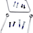 Load image into Gallery viewer, DragSpecialties Saddlebag Support Kit - Chrome - FL/FX '18-'23 S77-0155C - Main Product View