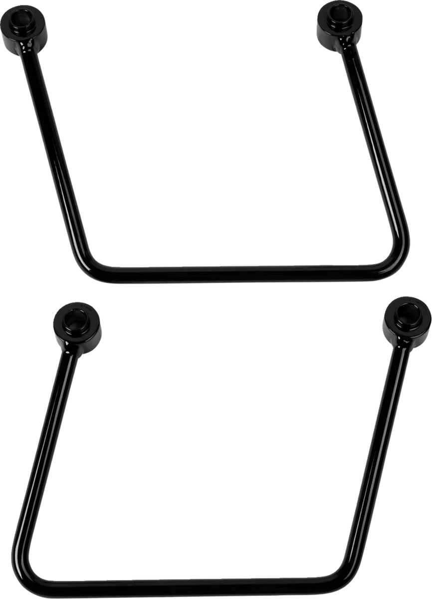 DragSpecialties Saddlebag Support Kit - Chrome - FL/FX '18-'23 S77-0155C - Side View