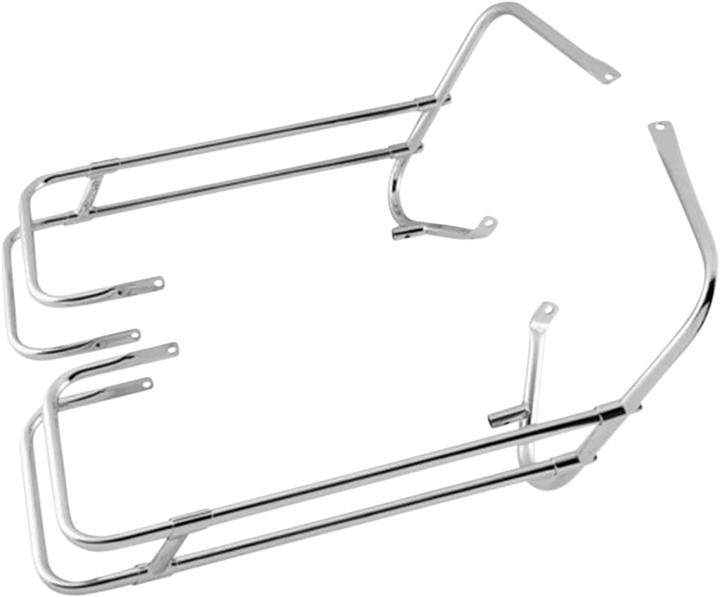 DragSpecialties Saddlebag Support Kit - Chrome - FLT '14-'23 21028 - Detail View