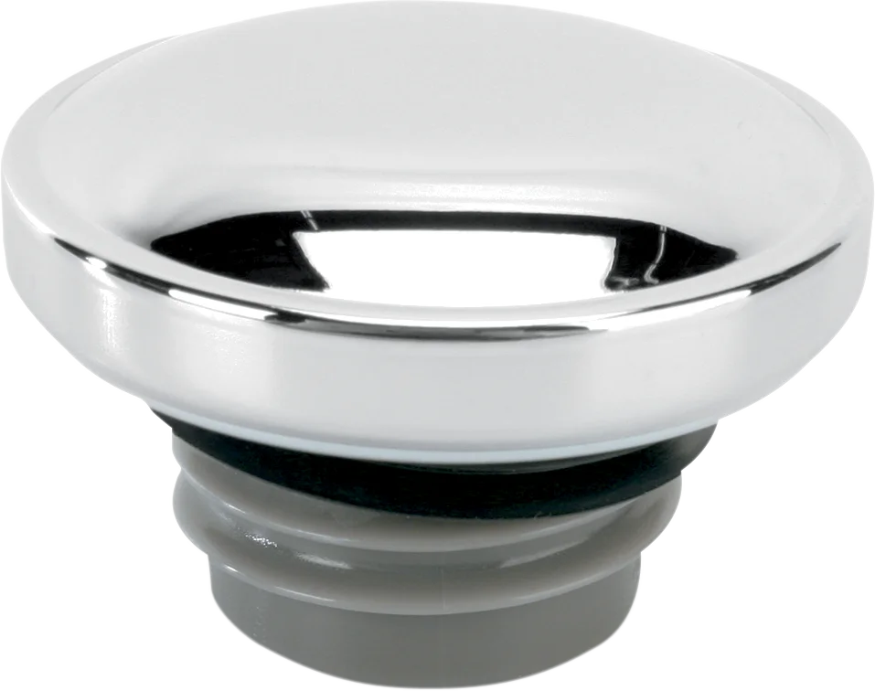 DragSpecialties Screw-In Gas Cap - Non-Vented - Chrome 03-0301-B-BC221 - Side View