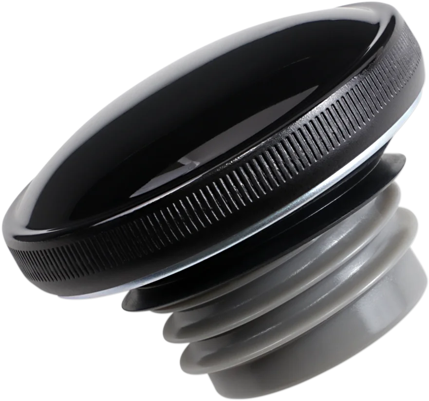 DragSpecialties Screw-In Gas Cap - Vented - Gloss Black 03-0305GB-A - Main Product View