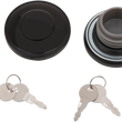 Load image into Gallery viewer, DragSpecialties Screw-In Locking Gas Cap - Non-Vented - Gloss Black 03-0320AB-B - Side View