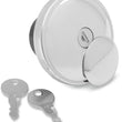 Load image into Gallery viewer, DragSpecialties Screw-In Locking Gas Cap - Vented - Chrome 03-0318A-A - Main Product View