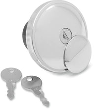 Load image into Gallery viewer, DragSpecialties Screw-In Locking Gas Cap - Vented - Chrome 03-0320A-A - Main Product View