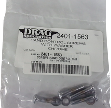 Load image into Gallery viewer, DragSpecialties Screw Kit - Hand Control - Chrome MPBDR19 - Main Product View