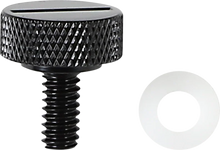 Load image into Gallery viewer, DragSpecialties Seat Knob - Slotted - Black - 1/4&quot;-20 370298 - Main Product View