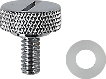 Load image into Gallery viewer, DragSpecialties Seat Knob - Slotted - Chrome - 1/4&quot;-20 370297 - Main Product View