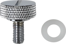 Load image into Gallery viewer, DragSpecialties Seat Knob - Slotted - Chrome - 1/4&quot;-28 370295 - Main Product View