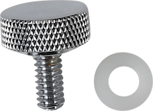 Load image into Gallery viewer, DragSpecialties Seat Knob - Slotted - Chrome - 1/4&quot;-28 370295 - Side View