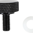 Load image into Gallery viewer, DragSpecialties Seat Knob - Smooth - Black - 1/4"-28 370281 - Main Product View
