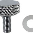Load image into Gallery viewer, DragSpecialties Seat Knob - Smooth - Chrome - 1/4"-28 370280 - Main Product View