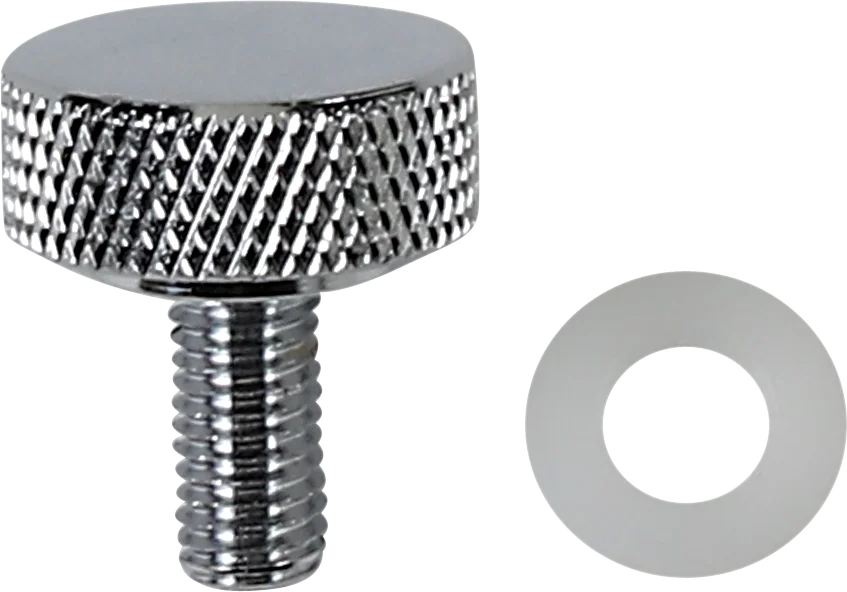 DragSpecialties Seat Knob - Smooth - Chrome - 1/4"-28 370280 - Main Product View