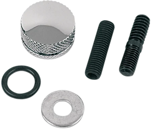 DragSpecialties Seat Mounting Knob - Chrome - Knurled 902132 SC-1 - Main Product View