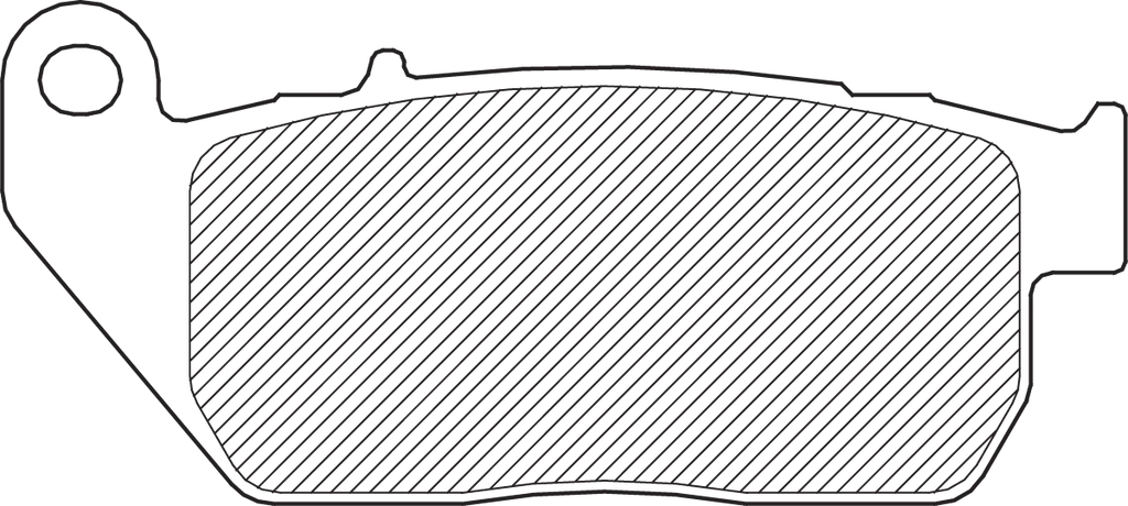 DragSpecialties Semi-Metallic Brake Pads - Front 16-0917SCP - Side View