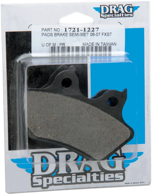 DragSpecialties Semi-Metallic Brake Pads - Rear B16-0922SCP - Side View