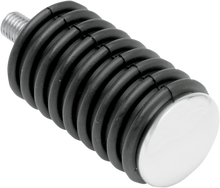Load image into Gallery viewer, DragSpecialties Shift Pegs - Rubber - Chrome End 72124 - Main Product View