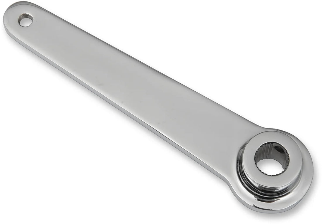 DragSpecialties Shift Shaft - Chrome - FXST/FLST 056252 - Side View