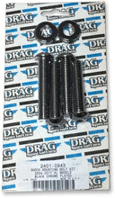 Load image into Gallery viewer, DragSpecialties Shock Mount Kit - Black/Chrome MKDR8BK - Side View