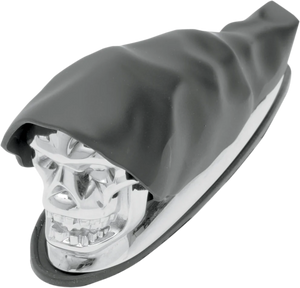 DragSpecialties Shrouded Skull Fender Ornament 91C04-0408 - Main Product View