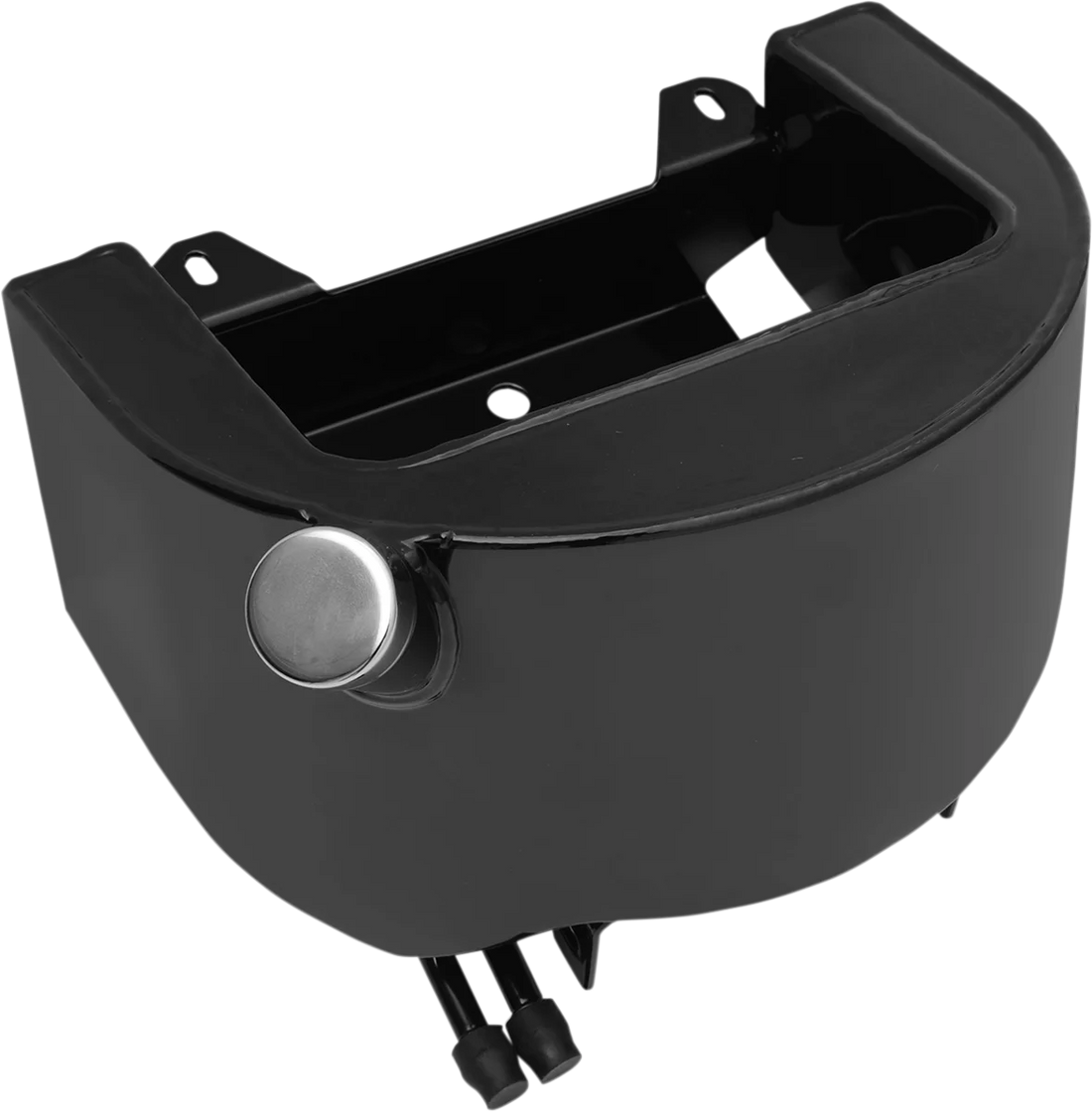 DragSpecialties Side Fill Oil Tank - Chrome - 89'-99' Softail 74761A - Side View