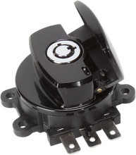 Load image into Gallery viewer, DragSpecialties Side Hinge Ignition Switch - Gloss Black 21-0209GB - Main Product View