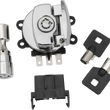 Load image into Gallery viewer, DragSpecialties Side Hinge Ignition Switch - Gloss Black 21-0209GB - Side View
