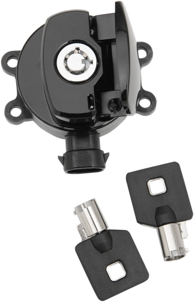 DragSpecialties Side Hinge Ignition Switch - Gloss Black E21-0214GB - Main Product View