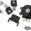 Load image into Gallery viewer, DragSpecialties Side Hinge Ignition Switch with Saddlebag Lock - Gloss Black E21-0209GB/45 - Main Product View