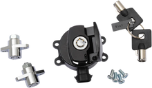 Load image into Gallery viewer, DragSpecialties Side Hinge Ignition Switch with Saddlebag Lock - Gloss Black E21-0214GB/50 - Main Product View