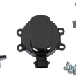 Load image into Gallery viewer, DragSpecialties Side Hinge Ignition Switch with Saddlebag Lock - Gloss Black E21-0214GB/50 - Side View